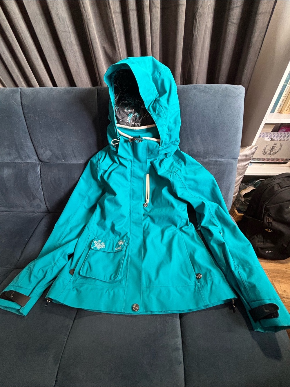 Lole Teal Waterproof Jacket - Women's Hooded Shell